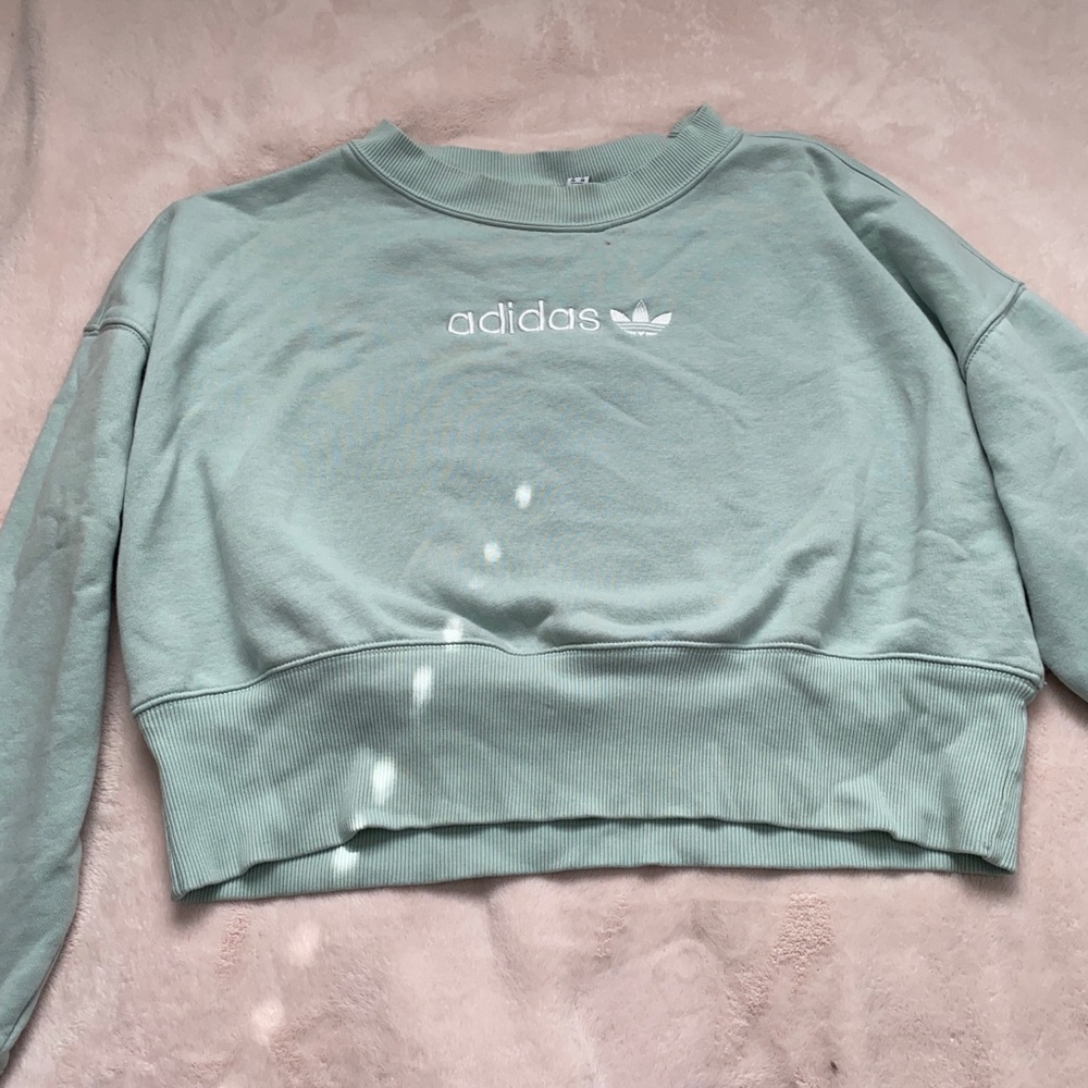 mint green adidas sweater